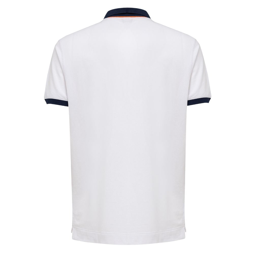 White Cotton Polo Shirt