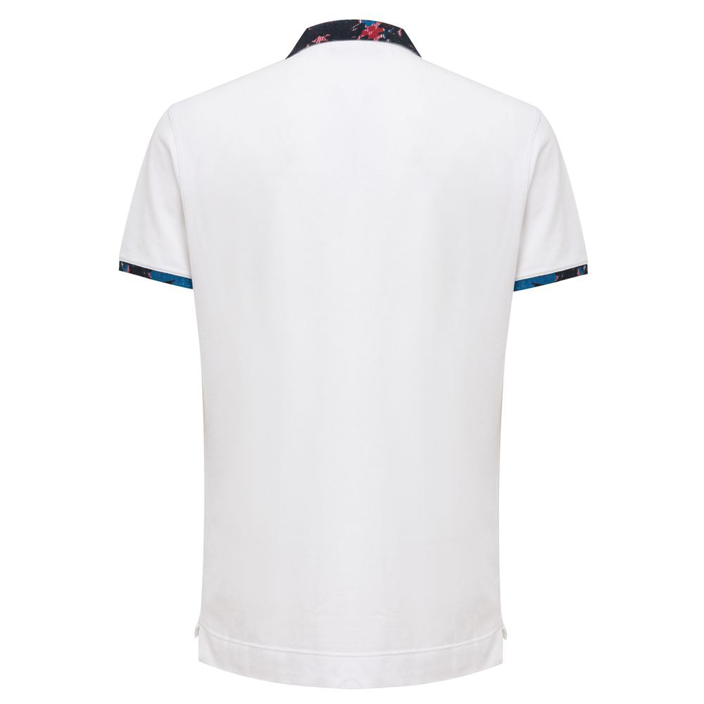 White Cotton Polo Shirt