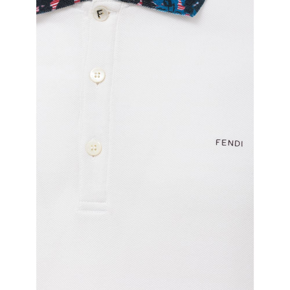 White Cotton Polo Shirt