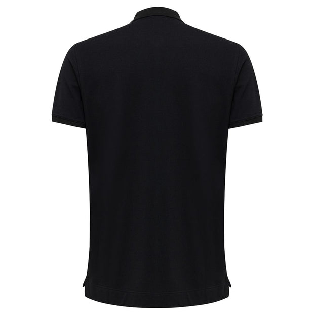 Black Cotton Polo Shirt