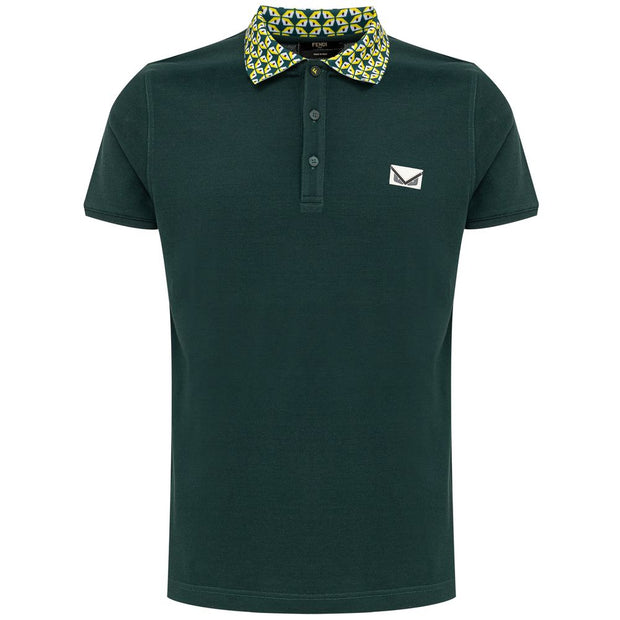 Green Cotton Polo Shirt