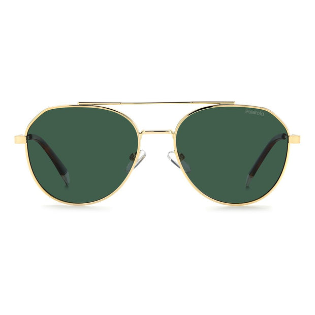 Gold Stainless Steel Sunglasses