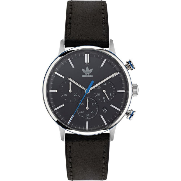 Black Leather Watch