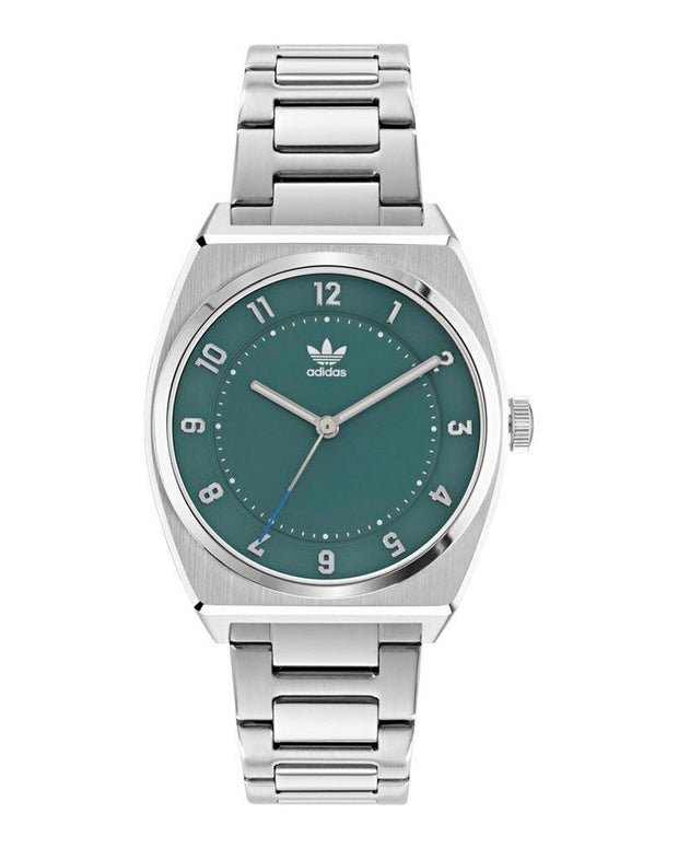 Gray Stainless Steel Dress Watch