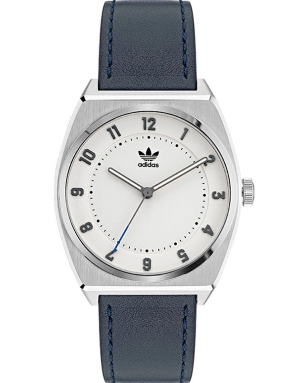 Blue Leather Dress Watch