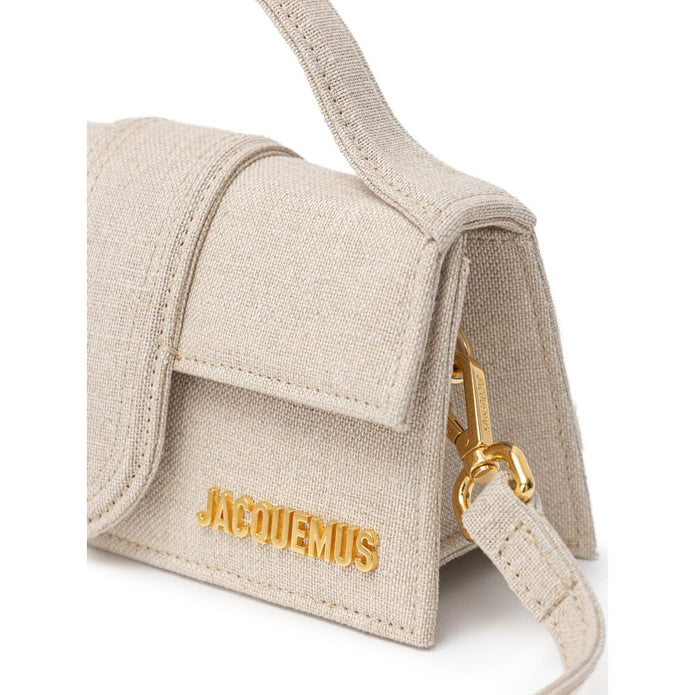 Beige Canvas Handbag