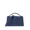 Navy Blue Scamosciato Handbag