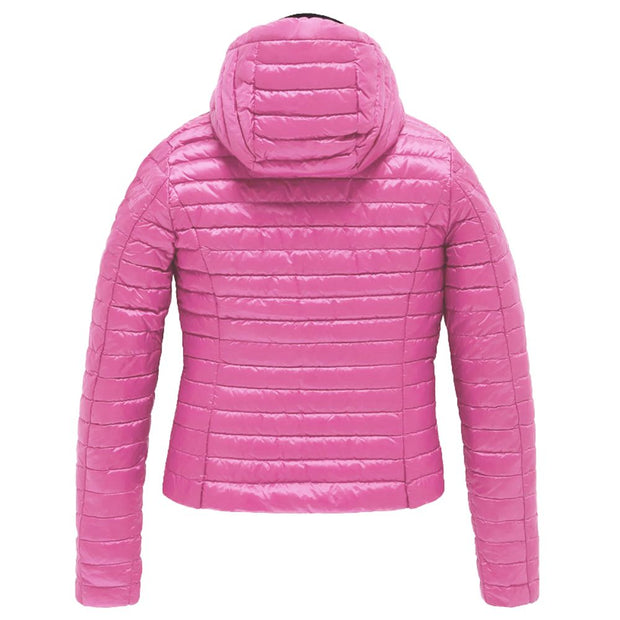 Pink Polyamide Jackets & Coat