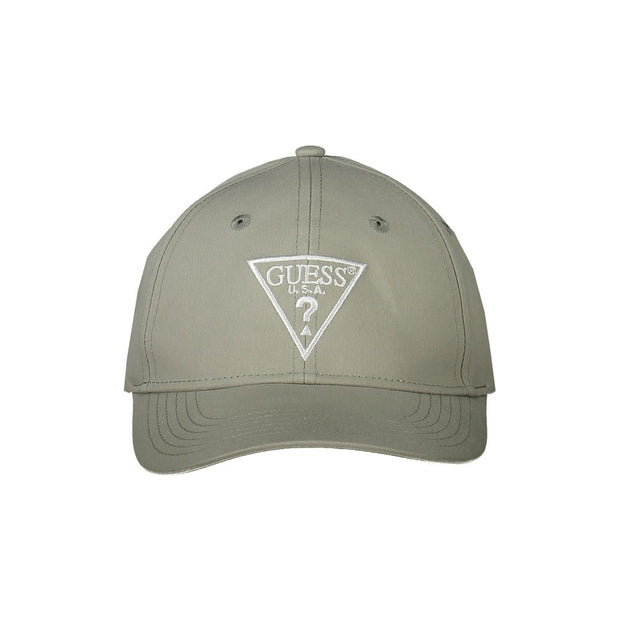 Green Cotton Men Cap