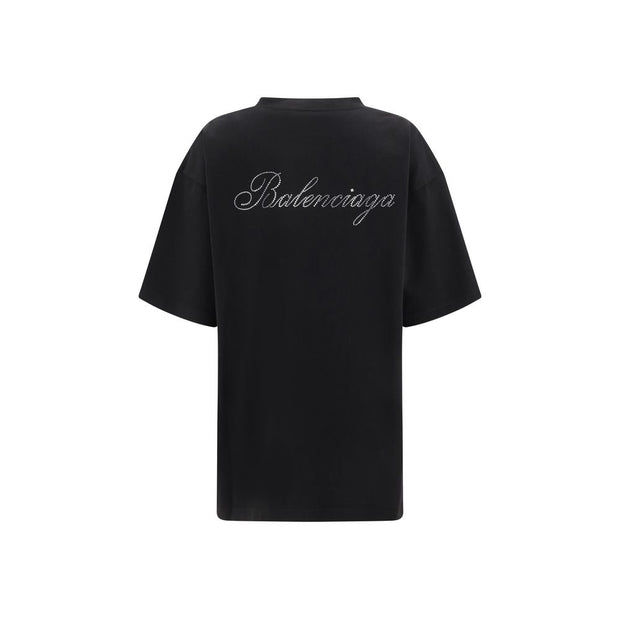 Logo rhinestones T-shirt