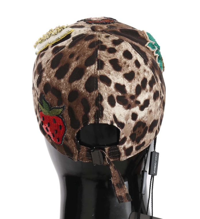 Elegant Sequined Leopard Baseball Cap