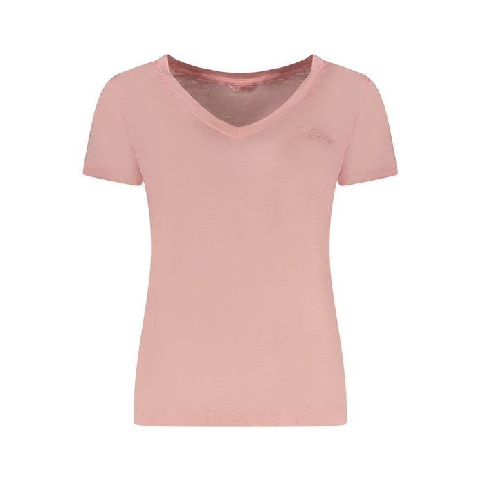 Pink Lycra Women T-Shirt