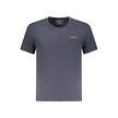 Blue Cotton Men T-Shirt