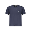 Blue Cotton Men T-Shirt