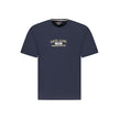 Blue Cotton Men T-Shirt