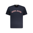 Blue Cotton Men T-Shirt