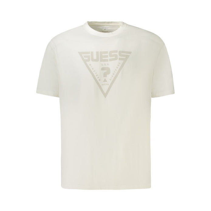 White Cotton Men T-Shirt