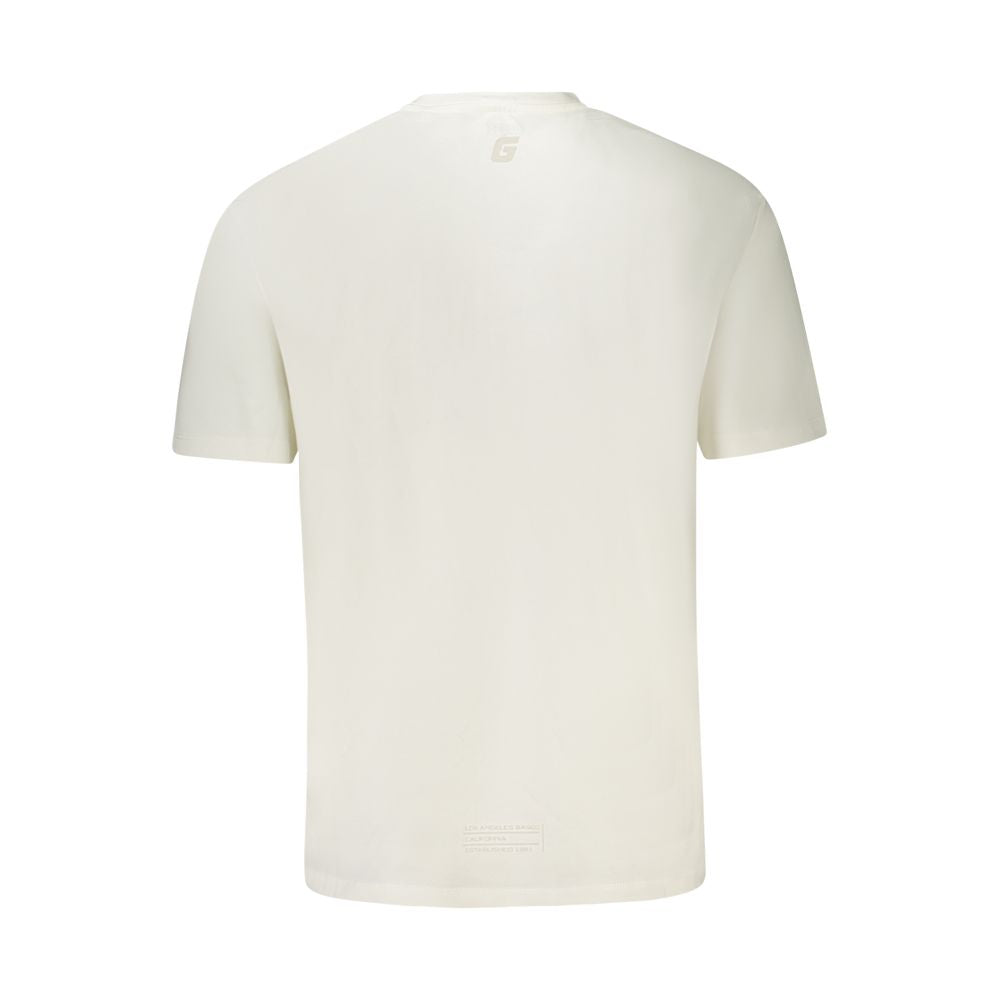 White Cotton Men T-Shirt