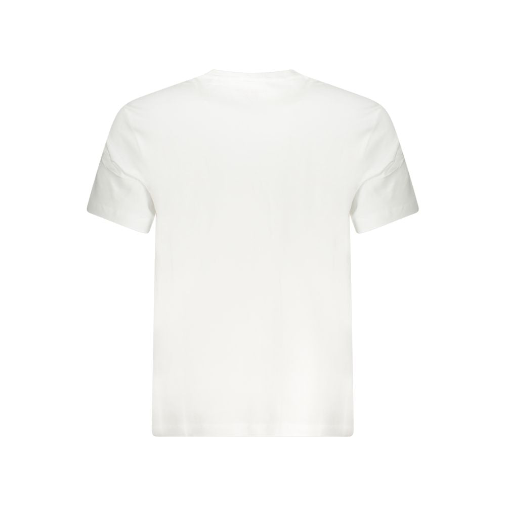 White Cotton Men T-Shirt