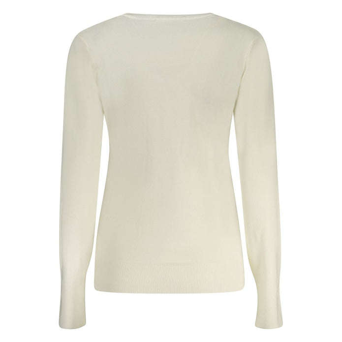 White Viscose Women Sweater