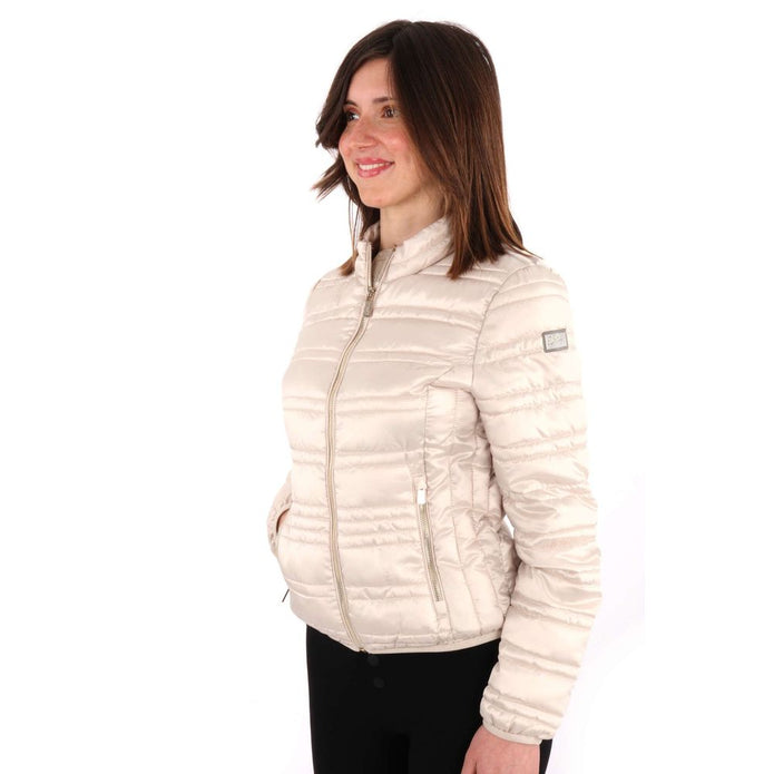 White Polyester Jackets & Coat