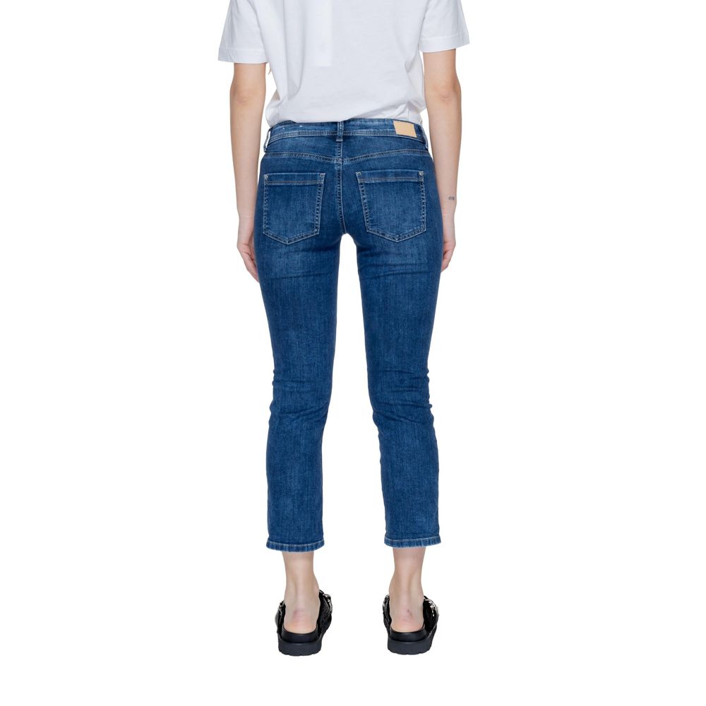 Blue Cotton Jeans & Pant