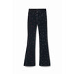 Black Cotton Jeans & Pant