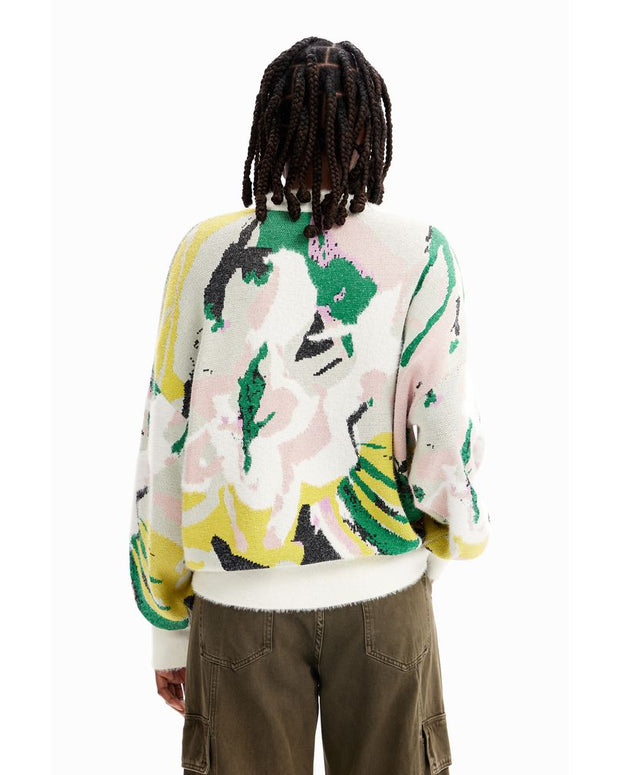 Cream Polyamide Sweater