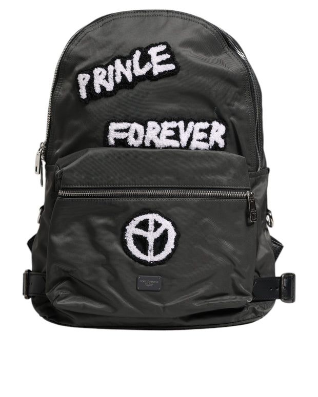 Gray Nylon Prince Forever School Travel Backpack Bag