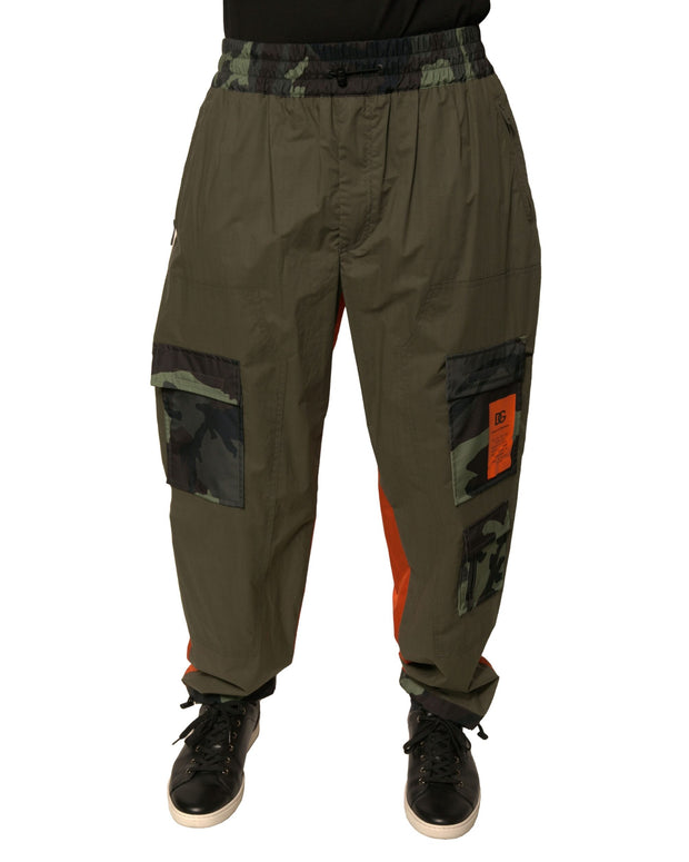 Multicolor Camouflage Jogger Cargo Pants