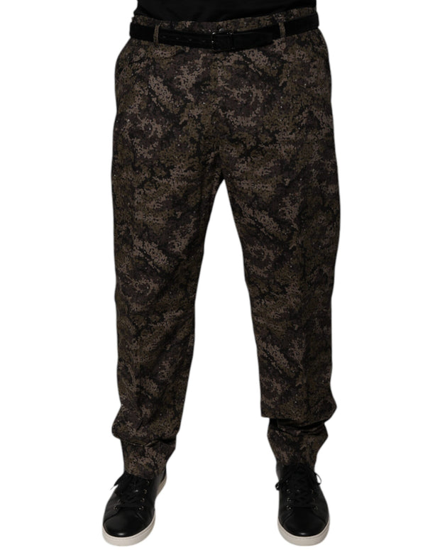 Multicolor Camouflage Men Dress Pants