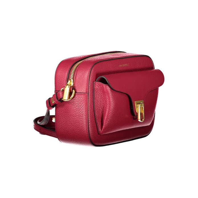 Red Leather Women Handbag