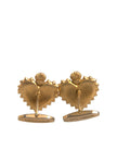 Gold 925 Sterling Silver DG Heart Cufflink