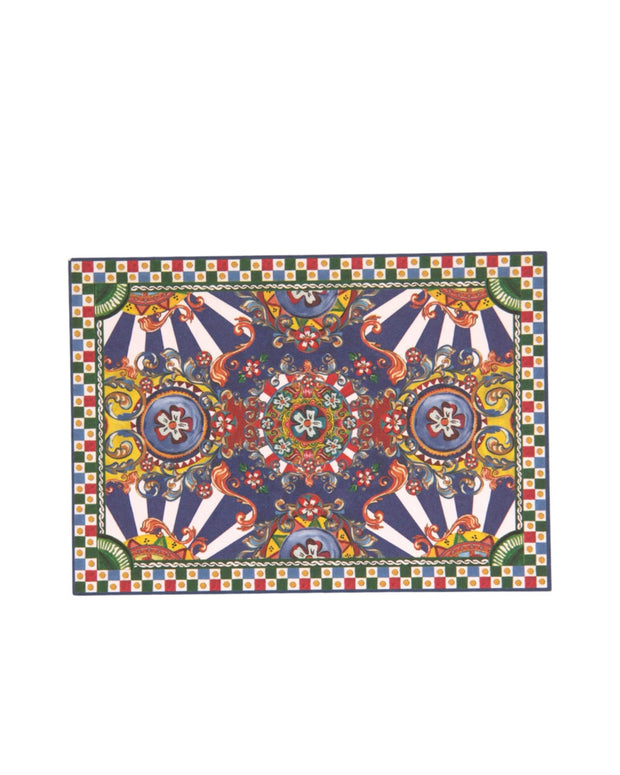 Multicolor Carretto Siciliano Envelope Post Card Holder