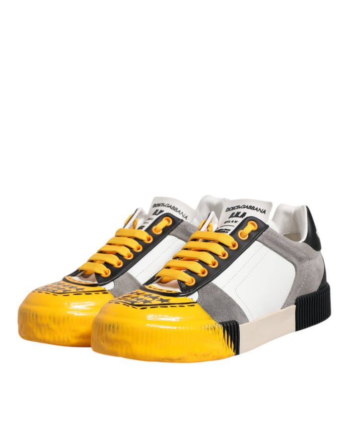 Multicolor Leather DNA Low Top Sneakers Shoes