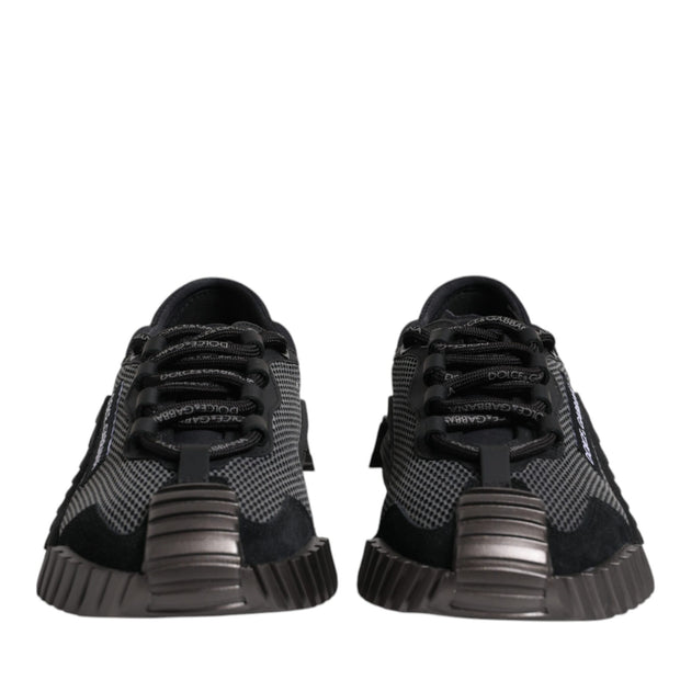 Black Nylon NS1 Low Top Men Sneakers Shoes