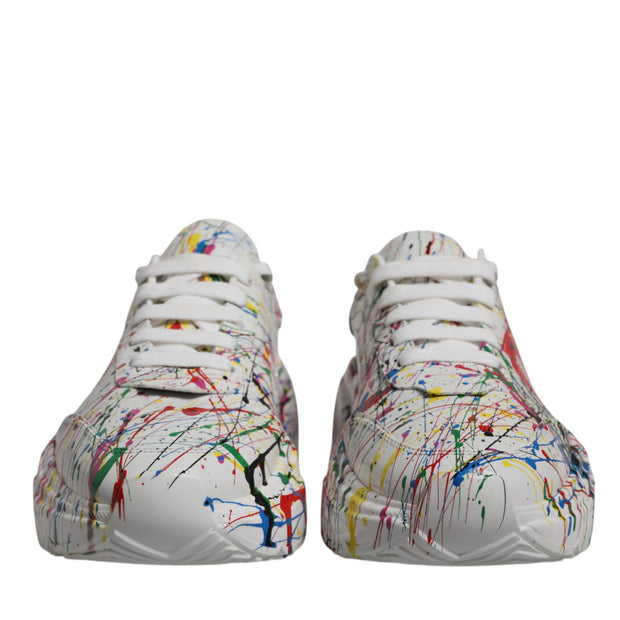 White Daymaster Hand Painted Sneakers Shoes