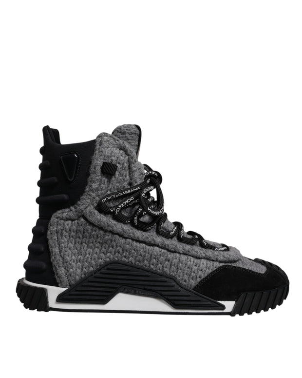 Gray Black NS1 High Top Boots Sneakers Shoes
