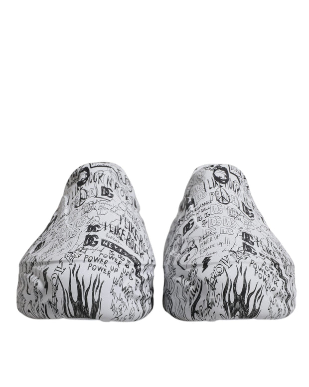 White Black Graffiti Daymaster Sneakers Shoes