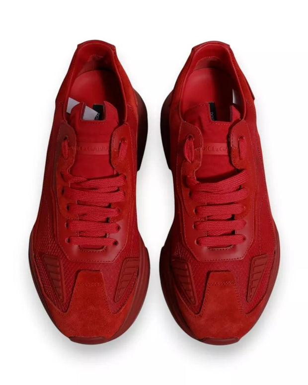 Red Leather Daymaster Low Top Sneakers Shoes