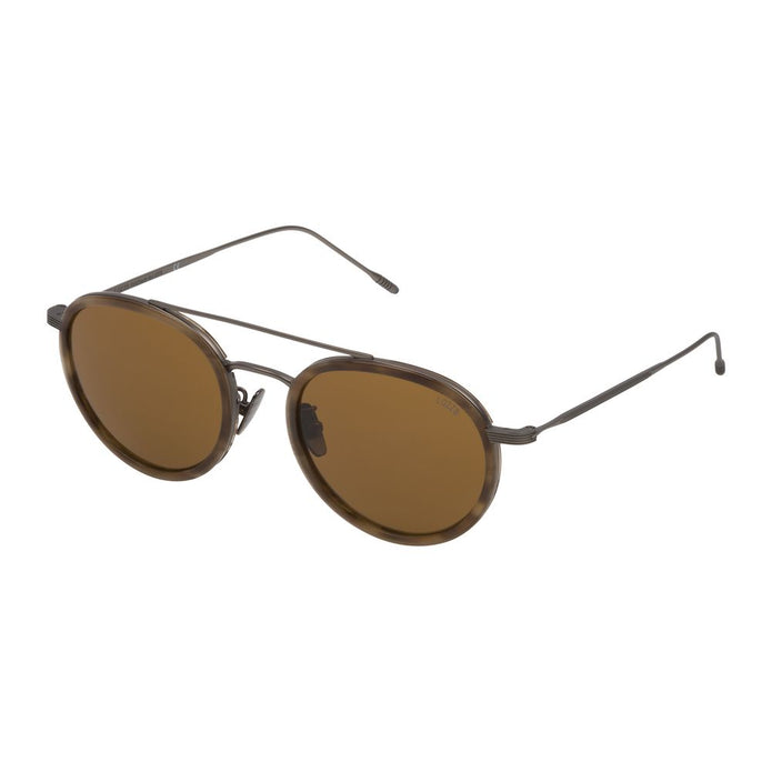 Brown Metal Sunglasses