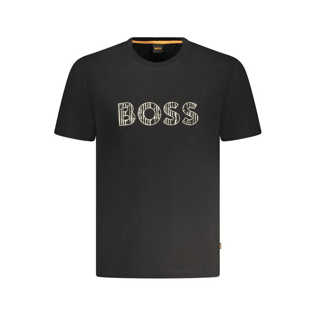 Black Cotton T-Shirt