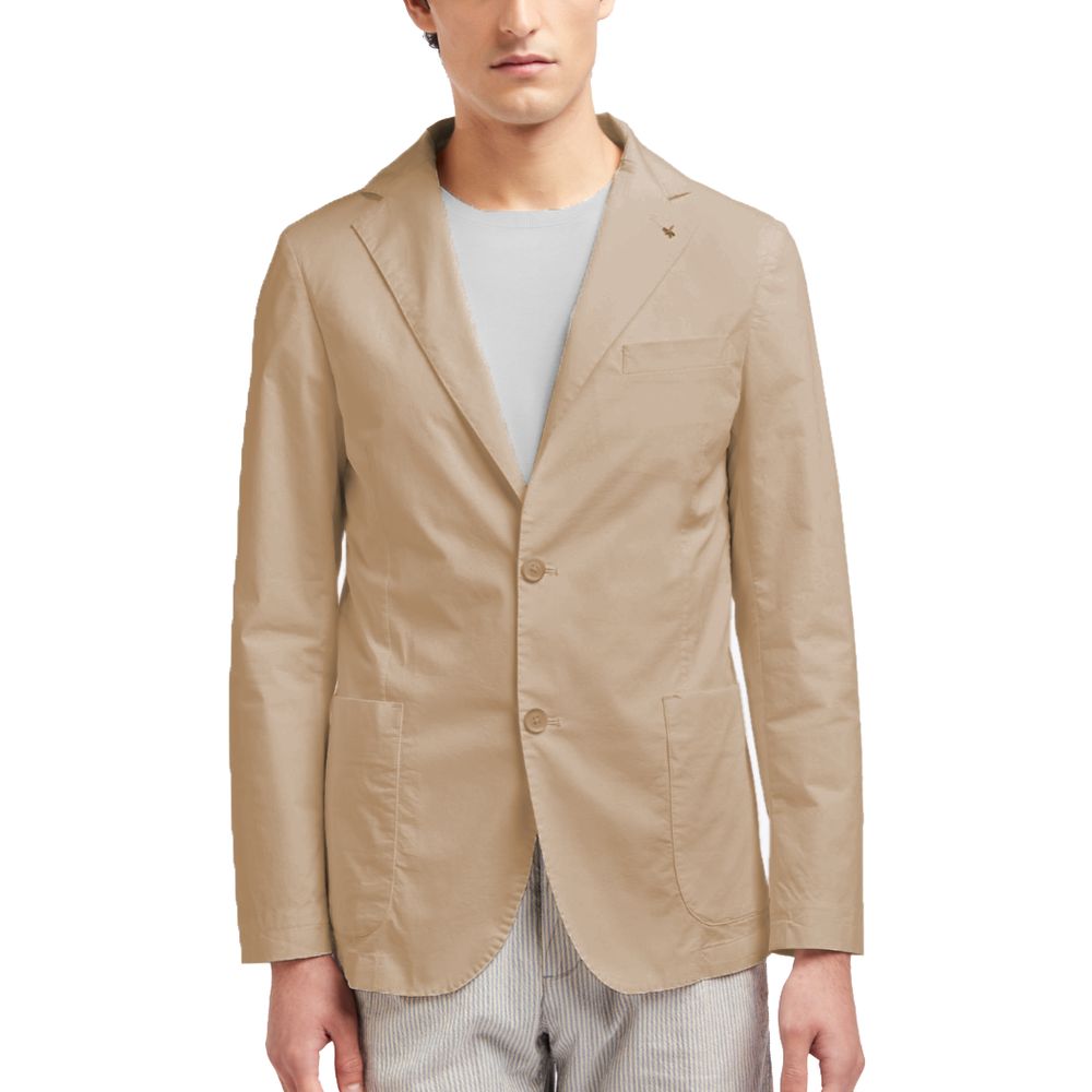 Beige Cotton Blazer