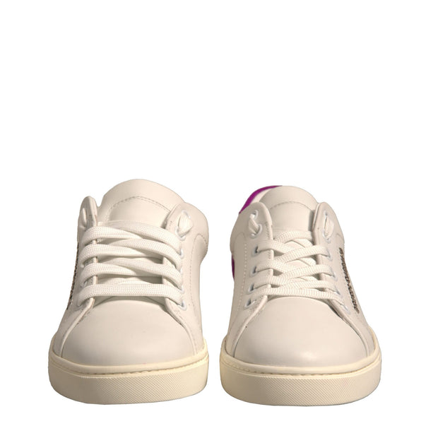 White Suede Leather Low Top Sneakers Shoes