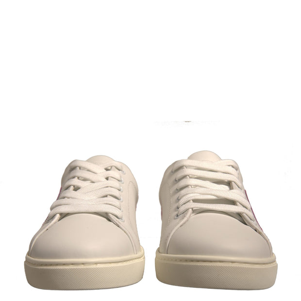 White Suede Leather Low Top Sneakers Shoes