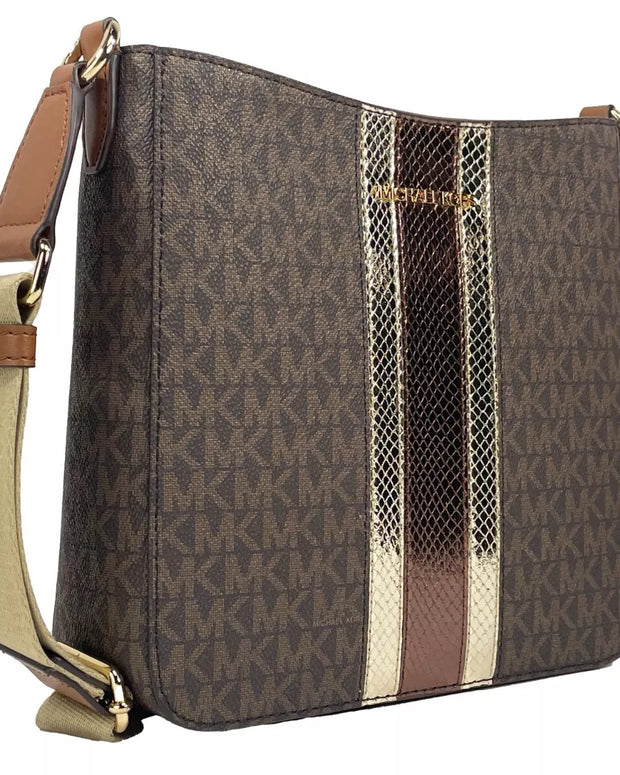 Jet Set Small Messenger Crossbody Bag Brown