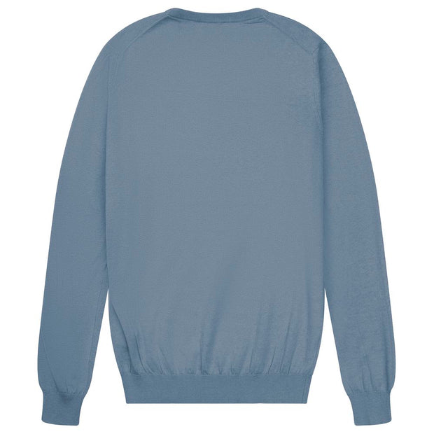 Light Blue Cotton Sweater