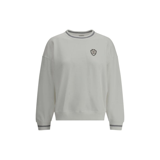 Sweatshirt with logo's patch