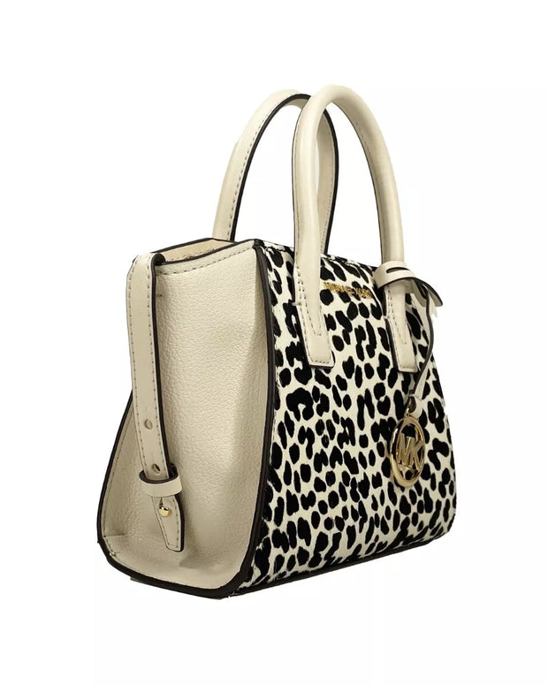 Avril XS Cream Cheetah Satchel Crossbody Bag Purse
