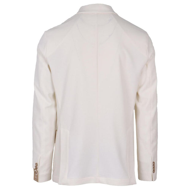 White Polyester Blazer